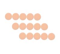 ELAYARD 15pcs Rounded Powder Puff Set 6cm Diameter Pure Cotton Velour Makeup Applicators for Women Facial Powder Application and Dusting in Skin Tone