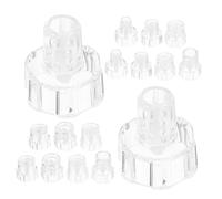 ELAYARD 16pcs Facial Vacuum Attachment Replacement Tips for Deep Pore Cleansing Hydrodermabrasion Heads Compatible with Skin Care Devices Skin Scrubber Tips for Professional and Home Use