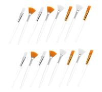 ELAYARD 16pcs Fan Applicator Lightweight Portable Facial Brushes for Skincare Easy to Hold for Smooth Application of Masks Treatments for Daily Use