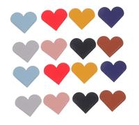 ELAYARD 16pcs PU Leather Heart-Shaped Corner Bookmarks Multicolored Page Markers for Books Journals and Textbooks Romantic Page Clips for Writers Students and Reading Lovers