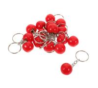 ELAYARD 16pcs Realistic Tomato Keychain Resin Food Keyring Ornament with Vivid Colors Travel Friendly Compact Playful Pendant for Car Keys Handbags Party Gifts