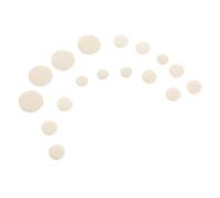 ELAYARD 17pcs Clarinet Key Pads Replacement White Light Yellow Sound Hole Gaskets Soft Cushions Easy to Install Airtight Seal for Woodwind Instruments