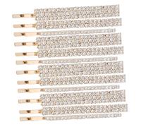 ELAYARD 18pcs Rhinestone Hair Clip Rhinestone Hair Decorations Pins Decorative Clips Sparkly Accessories Barrettes Bobby Pin Decorations Golden
