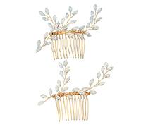 ELAYARD 1pair Elegant Wedding Shiny Headdress Hairpin Jelly Color Rhinestone Decoration for Brides Ladies Hair Accessories for Parties Festivals and Anniversaries