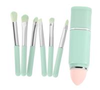 ELAYARD 1set Portable Makeup Brush Women Travel-friendly Soft Bristles Eye Shadow and Blush Brushes Compact Beauty Tools Go Makeup Application