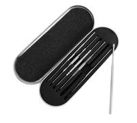ELAYARD 1set Stainless Steel Ear Wax Cleaner Set with Spiral Design Safe Ear Spoon Remover for Adults Convenient Storage Box Included 6pcs