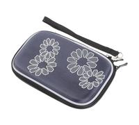 ELAYARD 2.5 Inch Hard Drive Protective Storage Box with Patterned Eva Shell, Portable Hdd Protective Case for Electronics Accessories, Navy Blue Hard Disk Protection Pouch for Travel and Data Storage