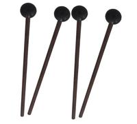 ELAYARD 2 Pairs Tongue Drum Mallets Wooden Handle Rubber Head Percussion Instrument Sticks for Marimba Xylophone Practice Beginners and Professionals