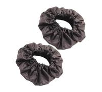 ELAYARD 2 Pcs Black Oxford Cloth Stroller and Wheelchair Wheel Covers with Flexible Fit for Floor Protection, for Home Use and Outdoor Travel
