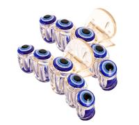 ELAYARD 2 Pcs Blue Evil Eyes Large Claw Hair Clips 8cm Jaw Clips for Women Thick Hair Decorative