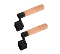 ELAYARD 2 Pcs Guitar String Winder with Wooden Handle Speed Peg Puller for Acoustic and Electric Guitars Tool for Quick String Replacement and Bridge Pin Removal Suitable for Beginners and