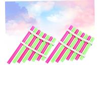 ELAYARD 2 Set DIY Colorful Homemade Panpipe Kit for Students Educational Science Experiment with Plastic Metal Materials Portable Musical Instrument for Early Learning and Indoor Outdoor