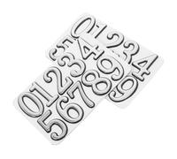 ELAYARD 2 Sets Self Adhesive House Number Decals for Outside Use Silver Number Stickers Weather Resistant Address Labels for Mailboxes Doors Trash Bins