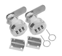 ELAYARD 2 Sets Zinc Alloy Combination Cabinet Locks Mechanical Password Security Locks for Mailboxes Toolboxes File Cabinets Compact Easy Operation Battery