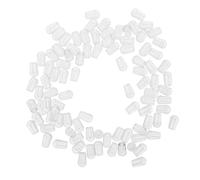 ELAYARD 200pcs Hanger End Caps Transparent Reusable Protective Covers for Clothes Hanger Hooks Fit Garment Closet Protector Prevents Snags and Tears