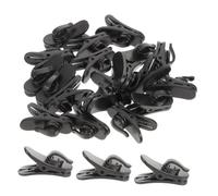 ELAYARD 200pcs Rotatable Plastic Spring Headphone Cable Clips for Shirt Mic Holder Headset Accessories Earbud Clips Cable Earphone Pegs Microphone