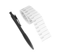 ELAYARD 200pcs Washable DIY Clothes Tags with Pen Writable Custom Name Labels for School Uniforms Nursing Homes Camping Factory Use Versatile for Clothing Shoes Hats Gloves and Sportswear