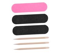 ELAYARD 200pcs Wooden Nail File Buffer Set for Pedicure Manicure Files Double Sided Nail Foot and Care Tools