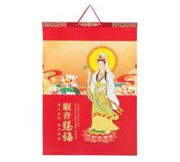 ELAYARD 2026 Chinese Zodiac Wall Calendar Year of the Horse Hanging Monthly Planner with Auspicious Fu Character for Home and Office Feng Shui Decoration