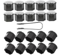 ELAYARD 20pcs Bling Rhinestone Lug Nut Caps Car Exterior Accessories Rust-resistant Wheel Nut Covers Easy Install Stylish Protection for Women Vehicles