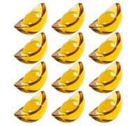 ELAYARD 20pcs Citrine Crystal Ingots Desktop Decor Adornments Unique Delicate Craft Ornaments for Indoor Feng Shui and Office Decoration