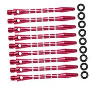 ELAYARD 20pcs Dart Shaft Darts Shafts Clear Stems Aluminum for Ring Accessories Outdoor Stem Aluminum Pole Javelin Threaded Rod Aluminium Alloy Red