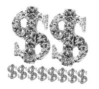 ELAYARD 20pcs Silver Alloy Nail Charms in Sign Shape for Nail Art Lovers, No Fading and No Deforming, for Wedding Party and Proms Manicure Decorations