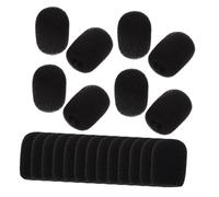 ELAYARD 20pcs Sponge Headband Microphone Covers for Lapel Mic Windproof Mic Sponge Protectors for Clip and Windscreen Muffs