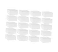 ELAYARD 20pcs Square Foam Cake Dummy for Practice Polystyrene Model for Wedding Birthday Decoration DIY Crafts and Cake Decorating Training