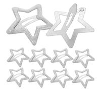 ELAYARD 20pcs Star Metal Hair Clips Small Snap Hairpins for Women Decorative Accessories for Short Thick Straight and Curly Hair Charming and Easy to Use