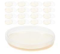 ELAYARD 20pcs Sterile Plastic Petri Dishes with 9cm Lb Nutrient Agar, Pre-poured Culture Plates for Microbiology Research, Mushroom Cultivation, and Laboratory Science Experiments