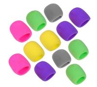 ELAYARD 20pcs Thick Sponge Microphone Covers Wind Noise Reduction Mic Protectors for Ktv Handheld Microphones Conference Stage Use with Sleeves