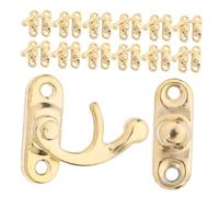 ELAYARD 20pcs Vintage Cabinet Latch Hooks Retro Box Hasps for DIY Wooden Jewelry Boxes Unique Antique Design Decorative Clasps Easy to Install for Home Furniture