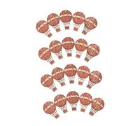 ELAYARD 20pcs Wooden Hot Air Balloon Cutouts Unfinished Smooth Edges Rustic Craft Pieces for DIY Wedding Party Decorations Home Embellishments