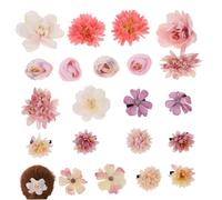 ELAYARD 21pcs Floral Hair Clips for Women Petal Flower Barrettes Elegant Hair Accessories for Charming Sturdy and Easy to Wear