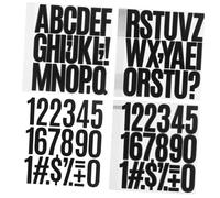 ELAYARD 24 Sheets Vinyl Letter Number Stickers with Strong Adhesive Backing Black Alphabet and Numeric Stickers for Mailbox Signs Scrapbooking Labeling and DIY Organization