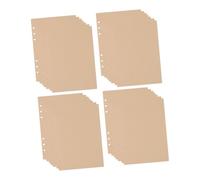 ELAYARD 240pcs Loose Leaf Binder Paper Refillable Blank Kraft Pages for Journals Planners Notebooks Office Use Flexible Portable Organizer Inserts