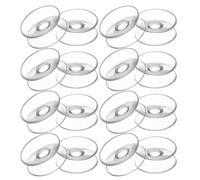 ELAYARD 24pcs 30mm Double Side Suction Cups PVC Sucker Pads Strong Adhesion for Kitchen, Bathroom, Window Glass Hooks and Car Sun Visor Accessories