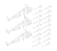 ELAYARD 24pcs Hidden Clips Brackets Pom Valance Clips Replacement Transparent