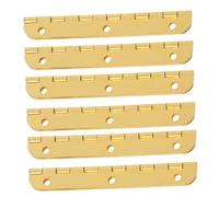 ELAYARD 24pcs Small Metal Piano Hinges Long Rounded Corner Continuous Hinges for Wooden Jewelry and Gift Boxes Folding Iron Hardware Accessories