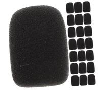 ELAYARD 24pcs Standard Handheld Microphone Covers Soft Sponge Windscreens Compatible with Headset and Stage Mics Noise Reduction Protective Accessories