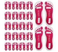 ELAYARD 25 Pairs Spray Tanning Protectors Self Tan Protector Self Tanning Accessories Foot Pads Stick-on Foot Pads Rosy
