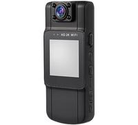 ELAYARD 2k Body Worn Camera with Rotatable Lens Hd Video Recorder for Law Enforcement Portable Back Clip Action Camera Black Suitable for Outdoor Activities