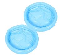 ELAYARD 2pairs Inflatable Foot Spa Tub for Pedicure Foot Soaking Bath Portable Foldable Pool Bath Basin Pump for Home Use and Clean Random Color