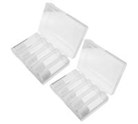 ELAYARD 2Pcs 27Mm Plastic Coin Capsules with Display Box Coin Storage Tubes for Collectors Protector Cases for Quarter Collection and Safe Organization