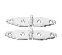ELAYARD 2Pcs 4-Inch Marine Stainless Steel Boat Hatch Hinges Heavy Duty Deck Hinges for Yacht and Camper Doors with Screws, Corrosion Resistant Hardware for Outdoor and Home Use
