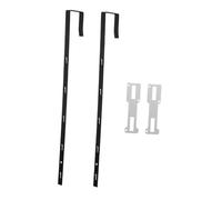 ELAYARD 2pcs Adjustable Heavy Duty Metal Door Mirror Hanger with Flexible Hooks Space-Saving Over-The-Door Brackets for Small Spaces Quick Installation Kit for Optimized Storage