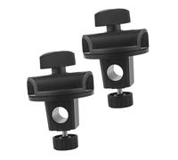 ELAYARD 2pcs Adjustable Microphone Arm Clamps Bracket Clips Made of Abs and Iron, Reusable and Easy to Carry, for Stage Performance and Live Sound Setup