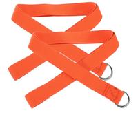 ELAYARD 2pcs Adjustable Orange Yoga Strap Flexible Resistance Bands Multi-purpose Fitness Stretching Workout Strap for Home Exercise and Yoga Training