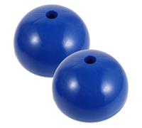 ELAYARD 2pcs Agility Pole Holder Soccer Agility Training Equipment Heavy Duty Portable Installation Abs Blue Base for Competition and Professional Matches